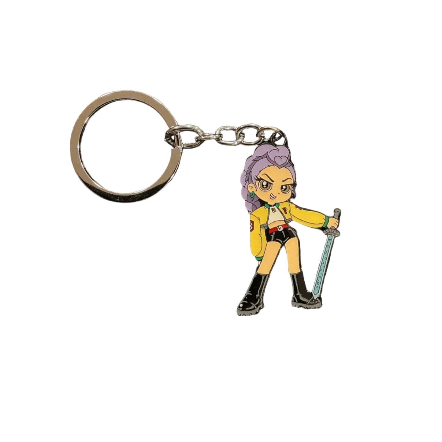 Rumi K-pop Demon Hunter Metal Keychain