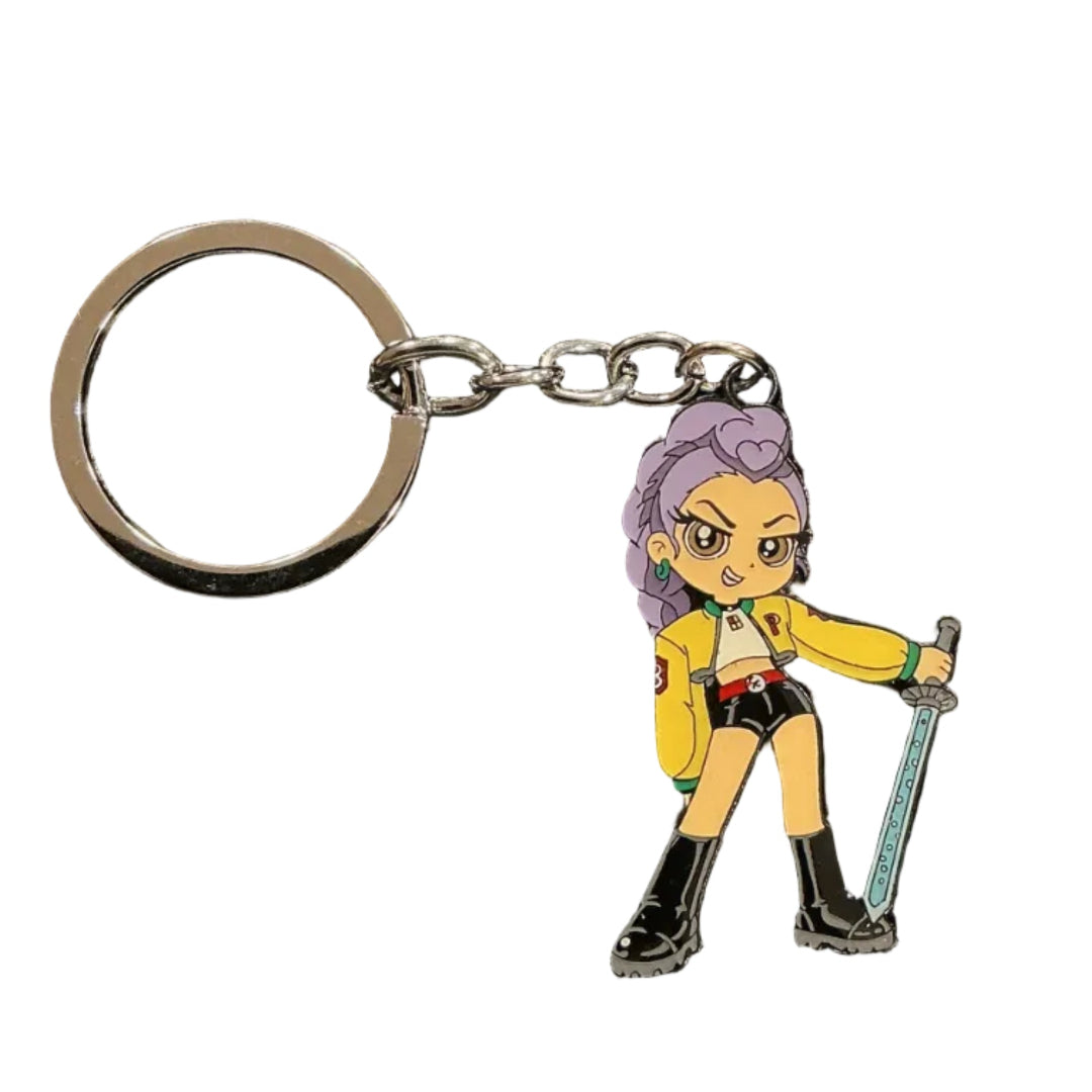 Rumi K-pop Demon Hunter Metal Keychain