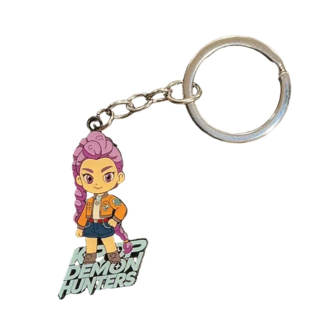 Rumi K-pop Demon Hunter Metal Keychain