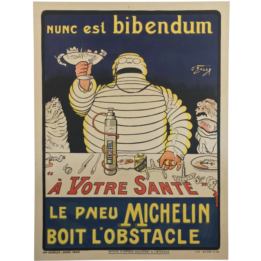 Michelin Nunc est bibendum Tin Poster (20x30cm)