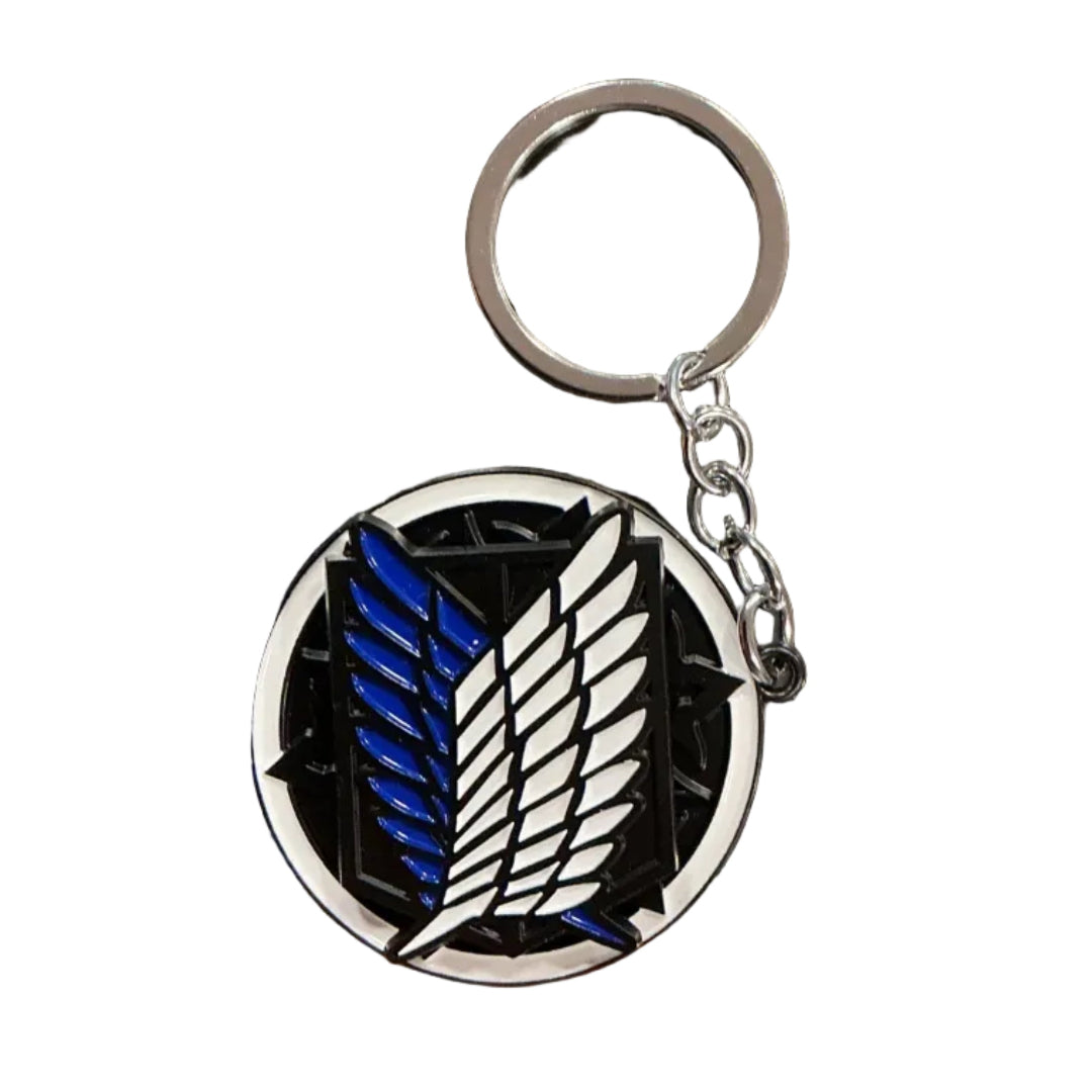 Attack on Titan Spinning Wings of Freedom Keychain (Metal)