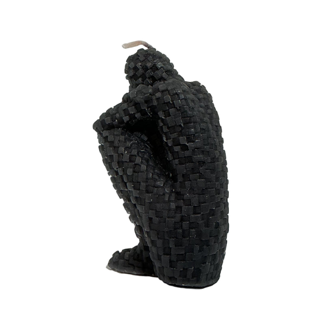 Male Body Sitting Candle