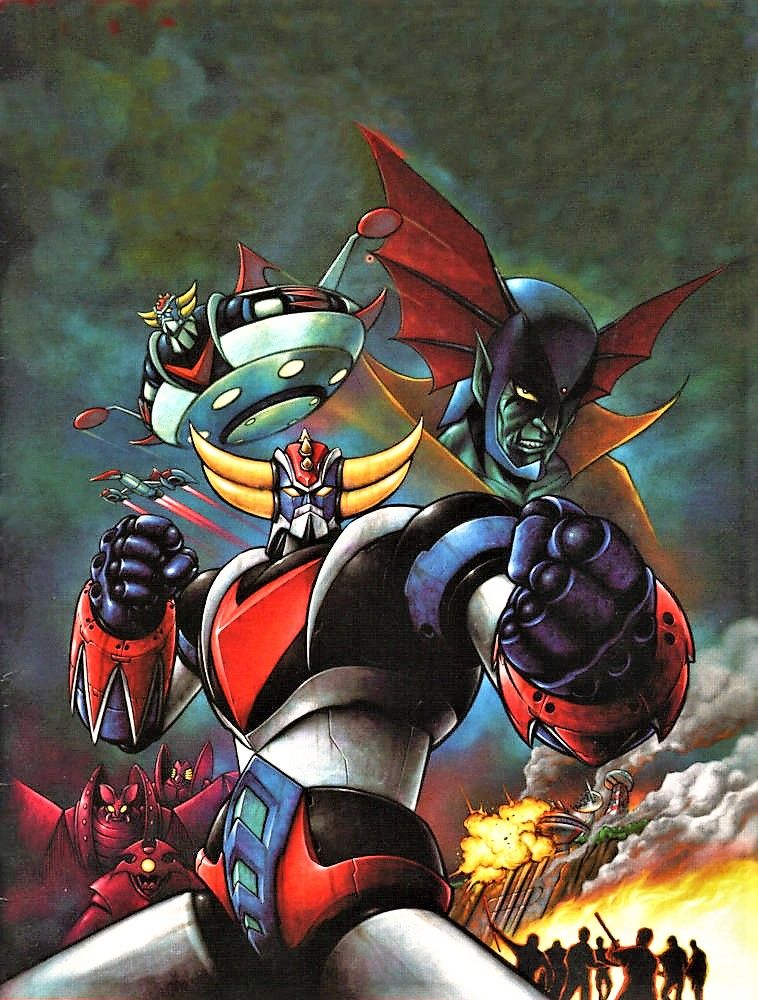 Grendizer robot and King Vega Tin Poster (30x20cm)