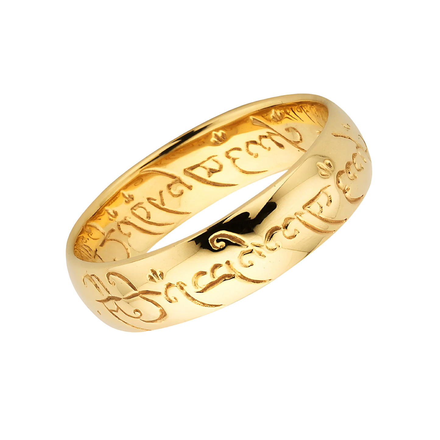 Lord of The Rings The One Ring Golden With Chain