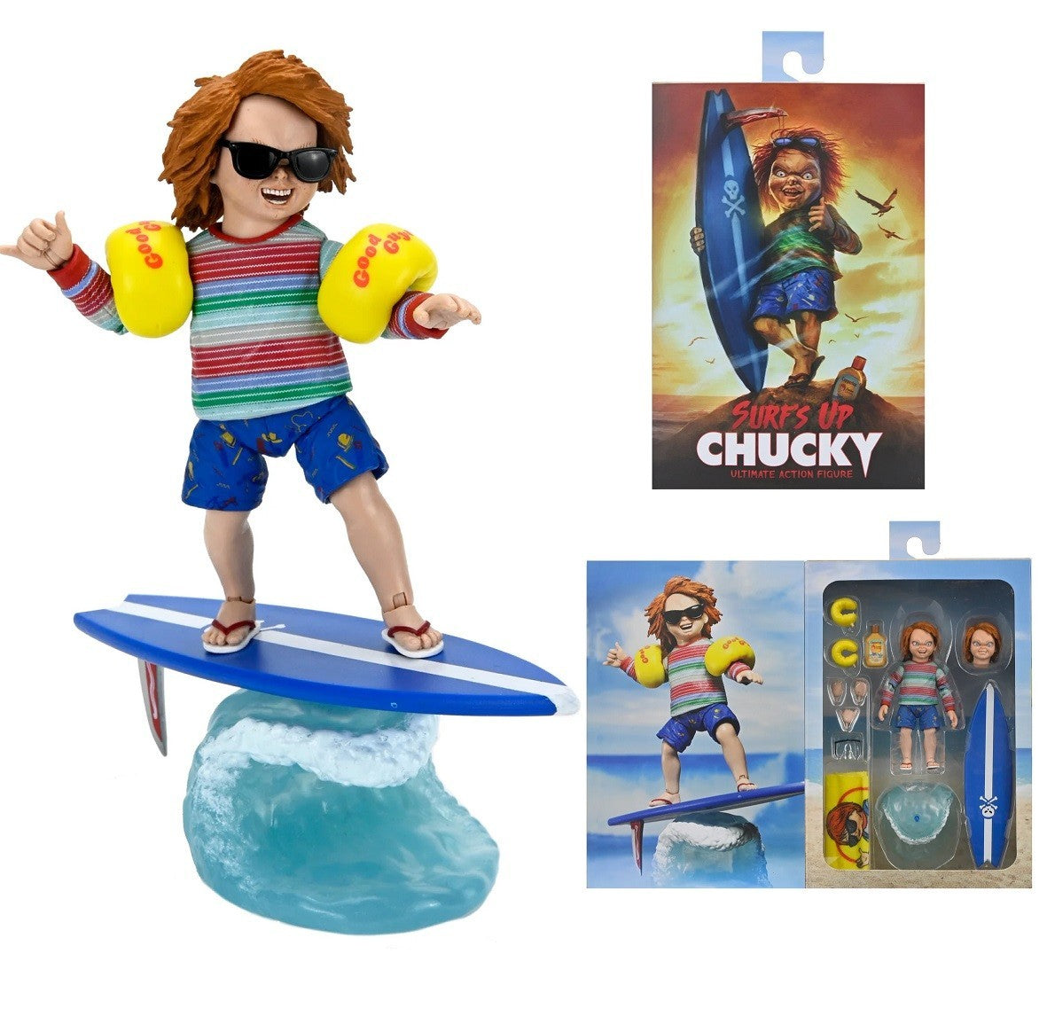 NECA Ultimate Surf's Up Chucky 7-Inch Scale Action Figure