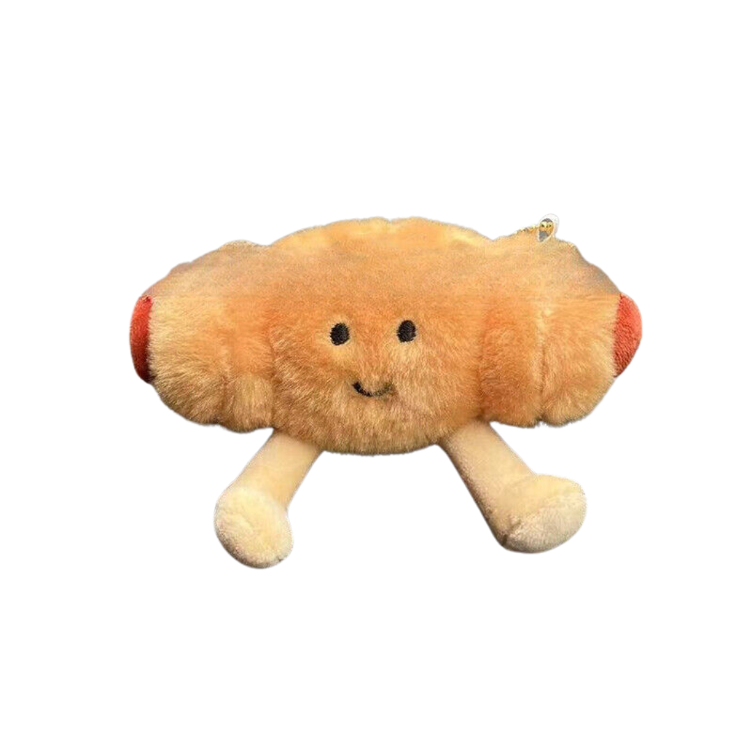 Bread Sausage Plushie Bag Charm