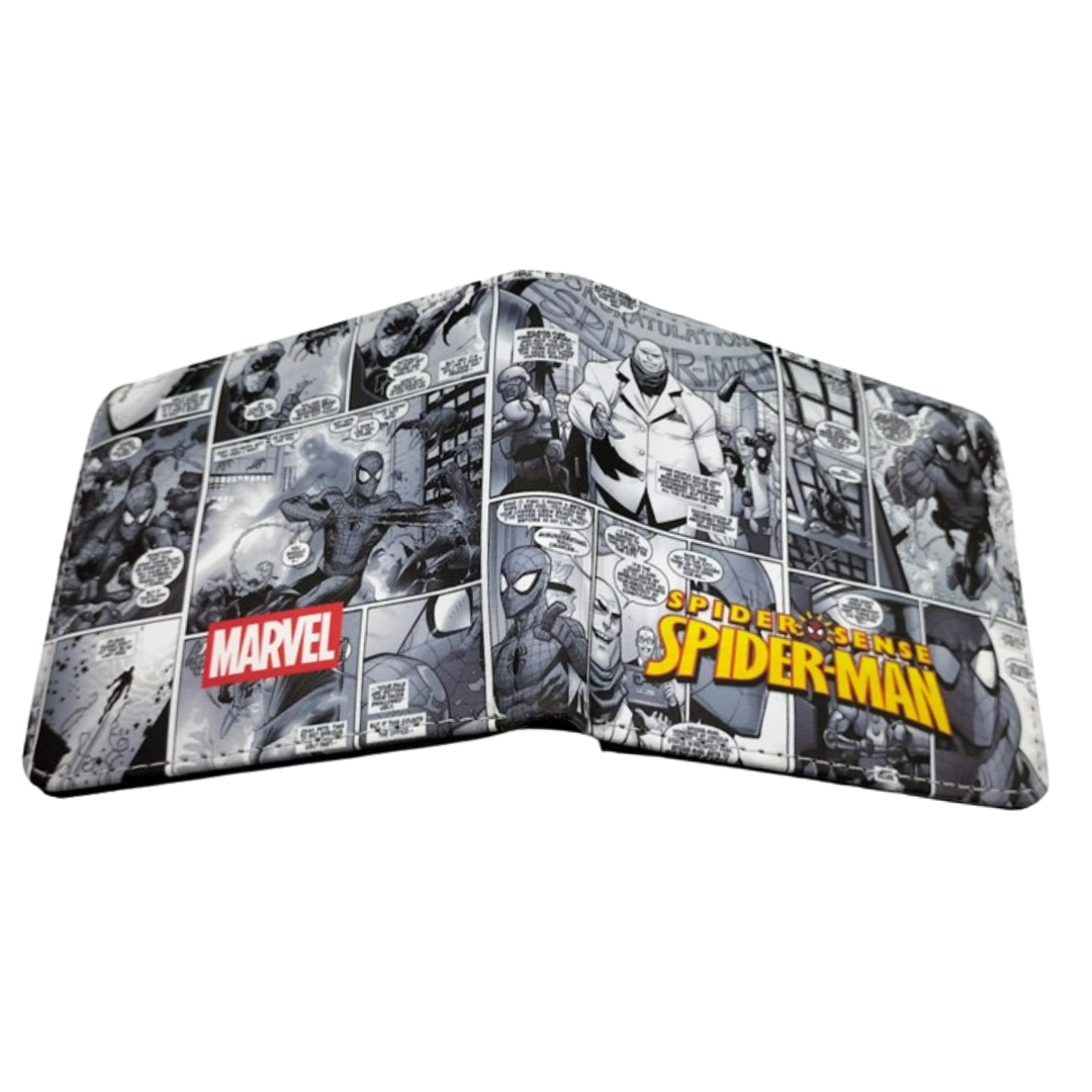 Marvel Spider-man Comic B&W Wallet