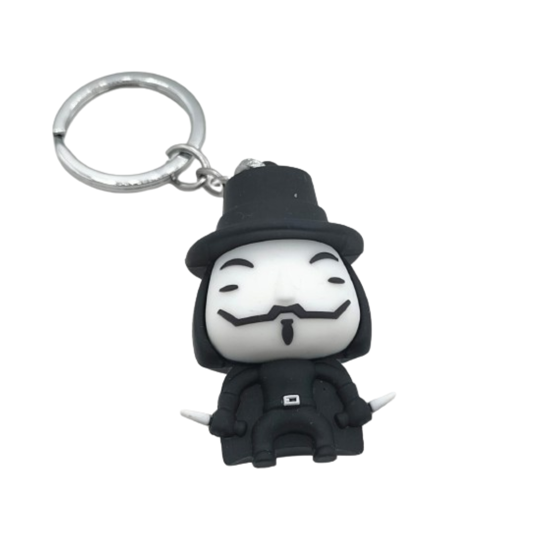 V For Vendetta Keychain (Rubber)