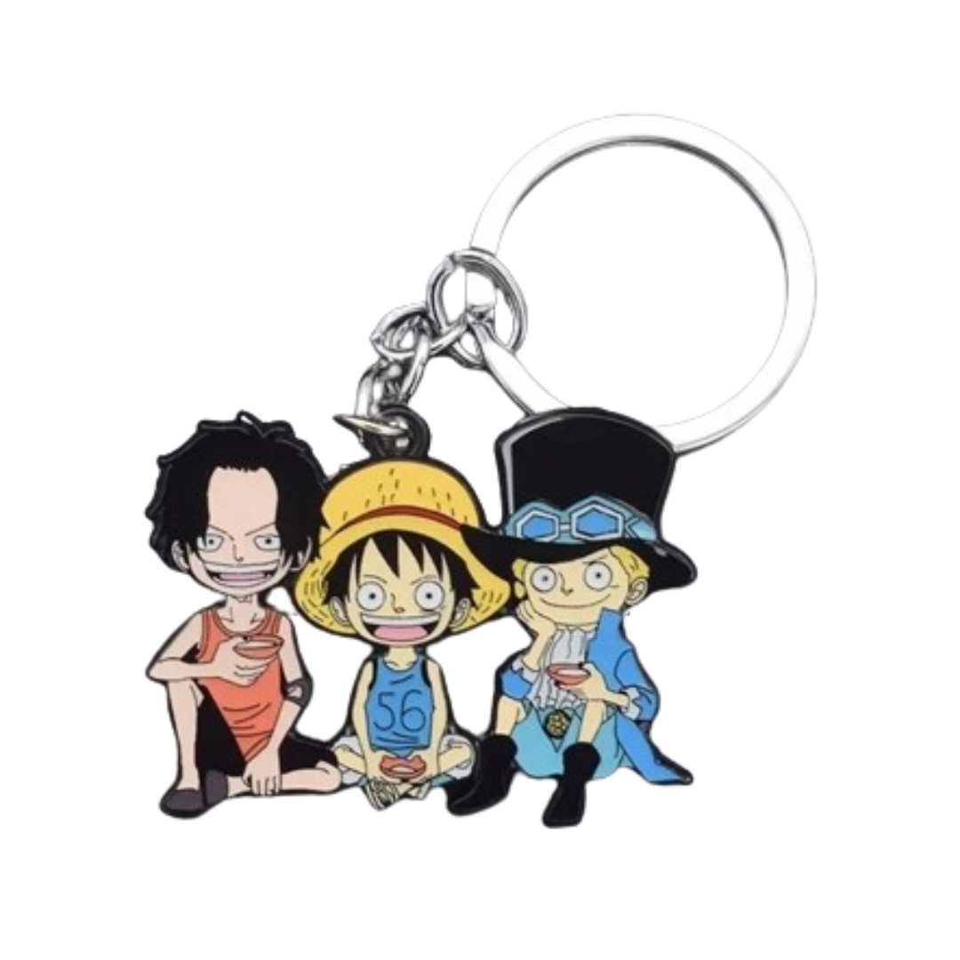 Ace/ Luffy/ Sabo (One Piece) Metal Keychain