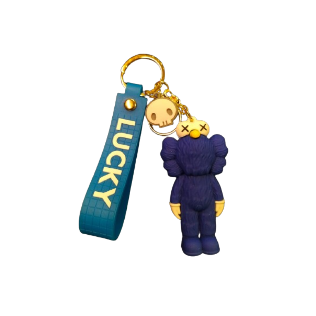 Lucky Kaws Sesame Street Keychains (Rubber)