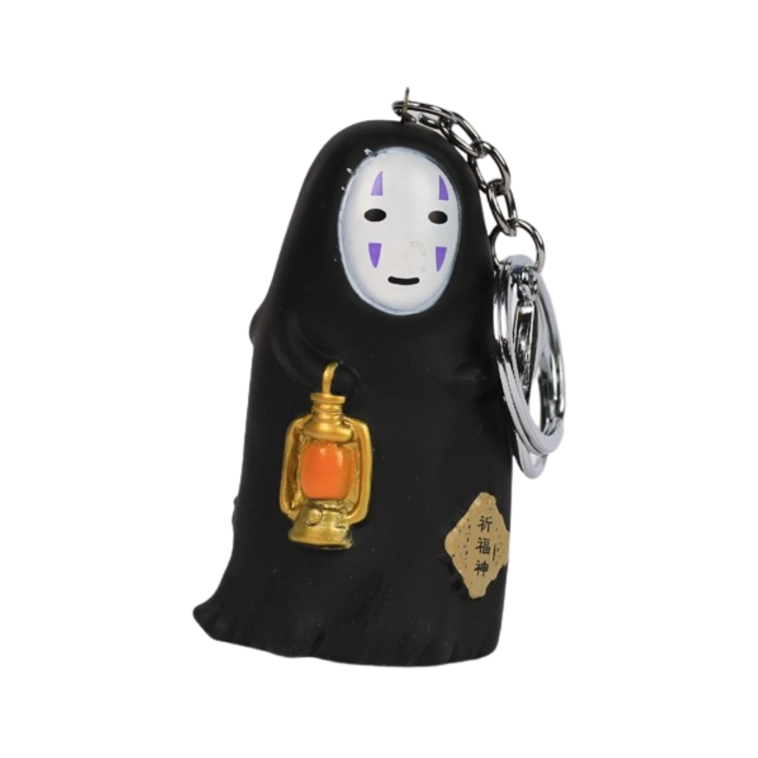 No Face With Lantern Keychain (Clay)