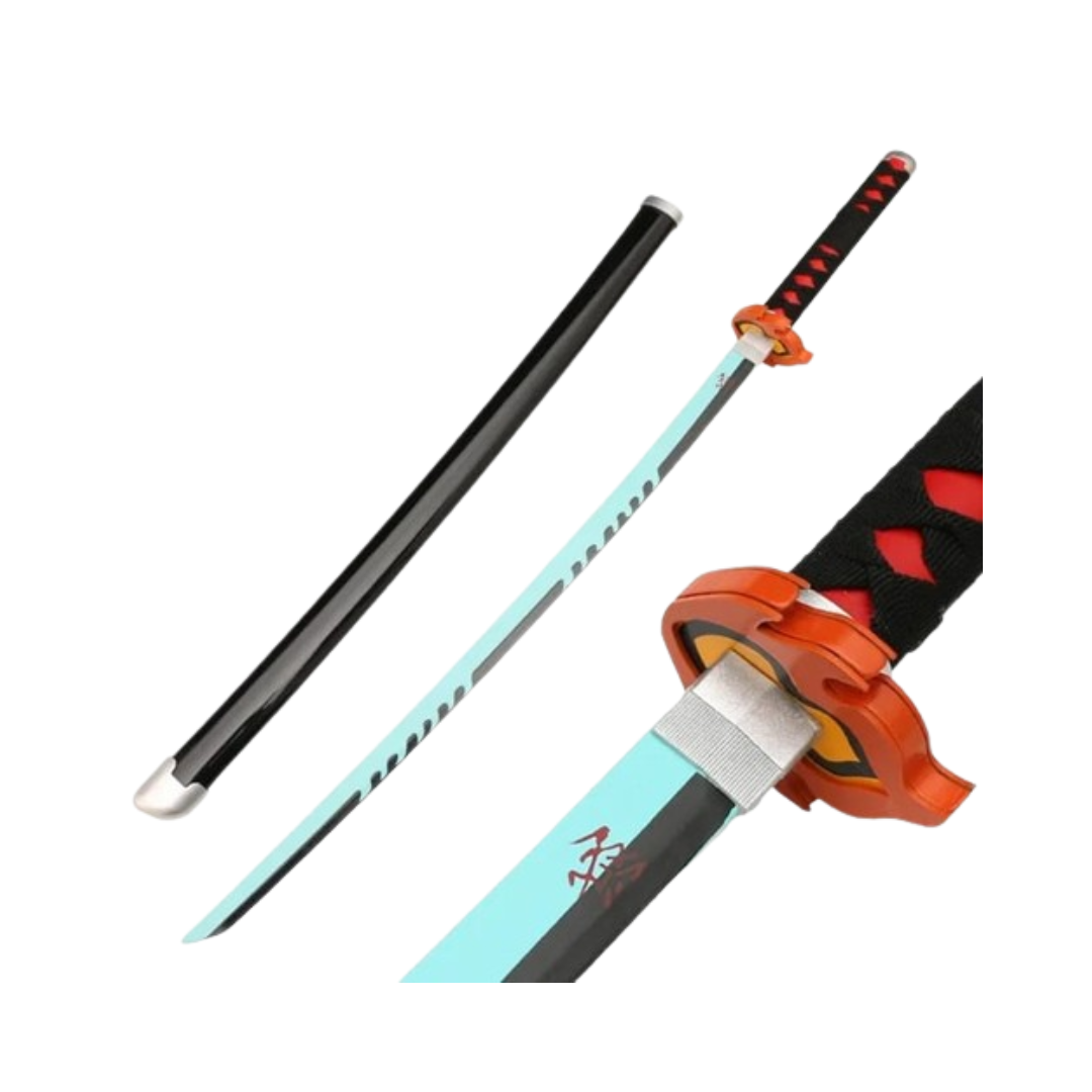 Kamado Tanjiro's Second Sword (Blue Blade) (Wooden)