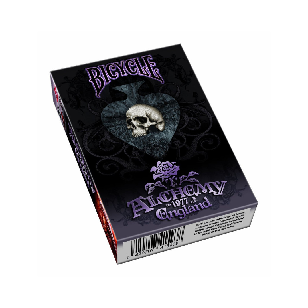 Purple Alchemy 1977 England Skull Bicycle Cards