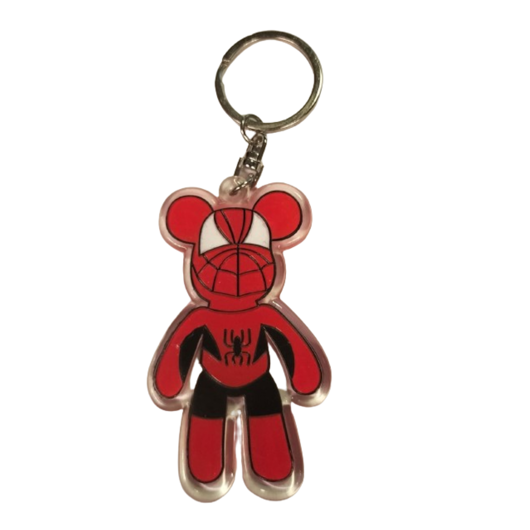 Brick Bear Spiderman Keychain (Acrylic)