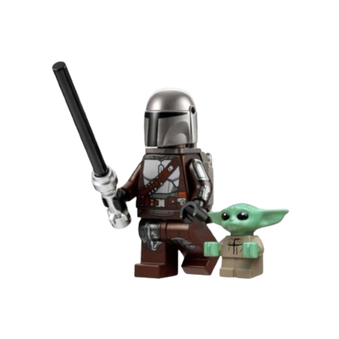 Mandalorian With Baby Yoda (Star Wars)