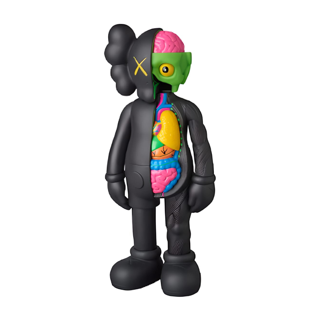 KAWS Dissected Companion Vinyl Figure Black (Small)