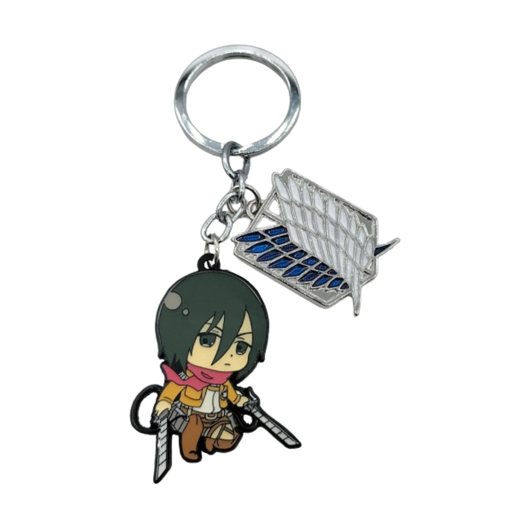 2 In 1 Mikasa Serval Corpse Keychain (Metal)