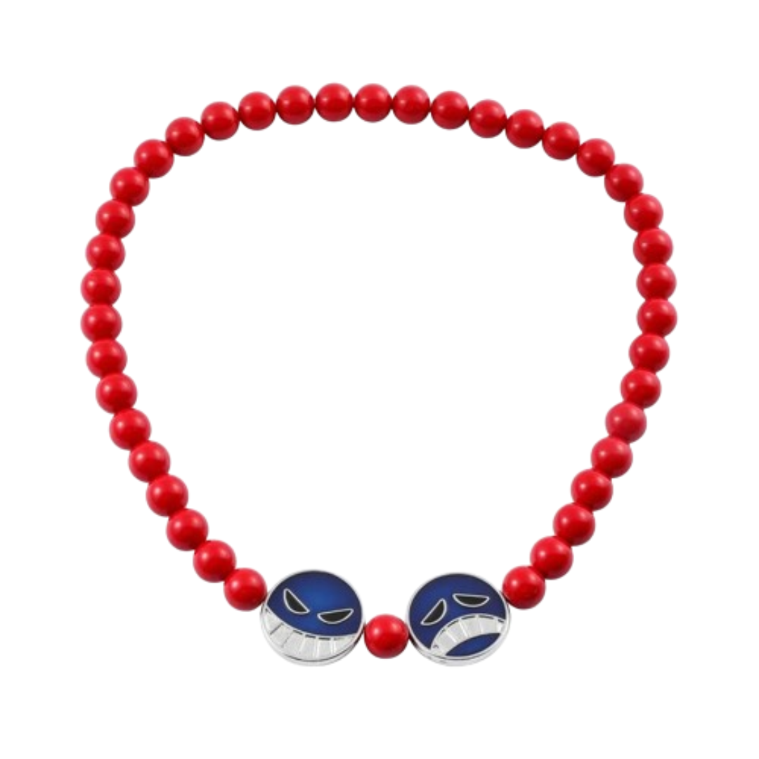 Ace (One Piece) Beaded Necklace