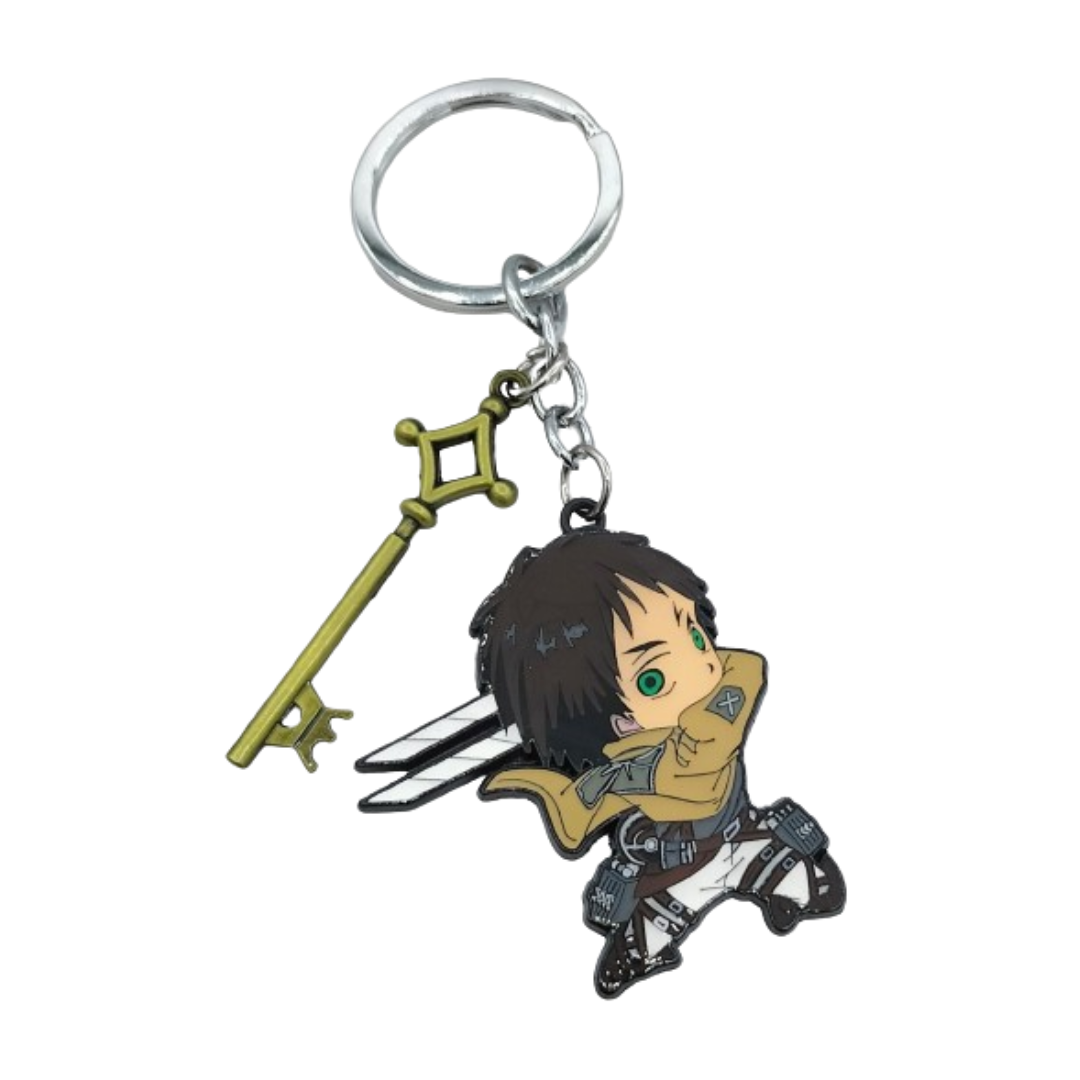 2 In 1 Eren Yeager Keychain (Metal)