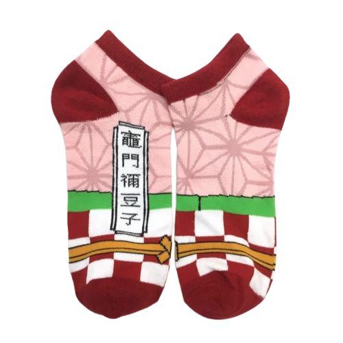 Nezuko Pattern (Demon Slayer) Short Socks