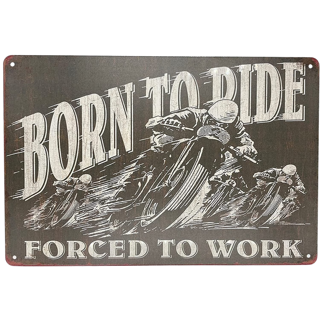 Born To Ride Tin Poster (30cm x 40cm)