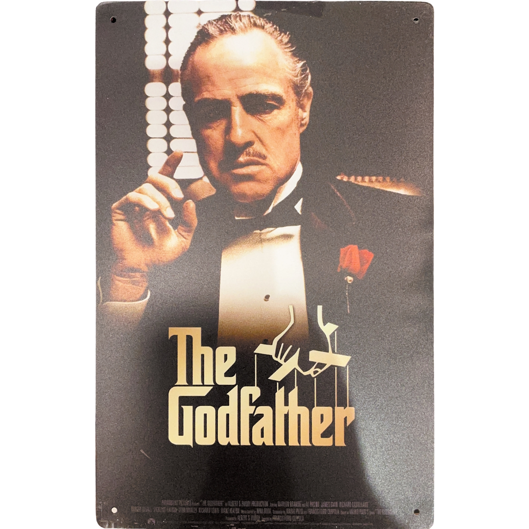 The Godfather 1972 Film Tin Poster (20x30cm)