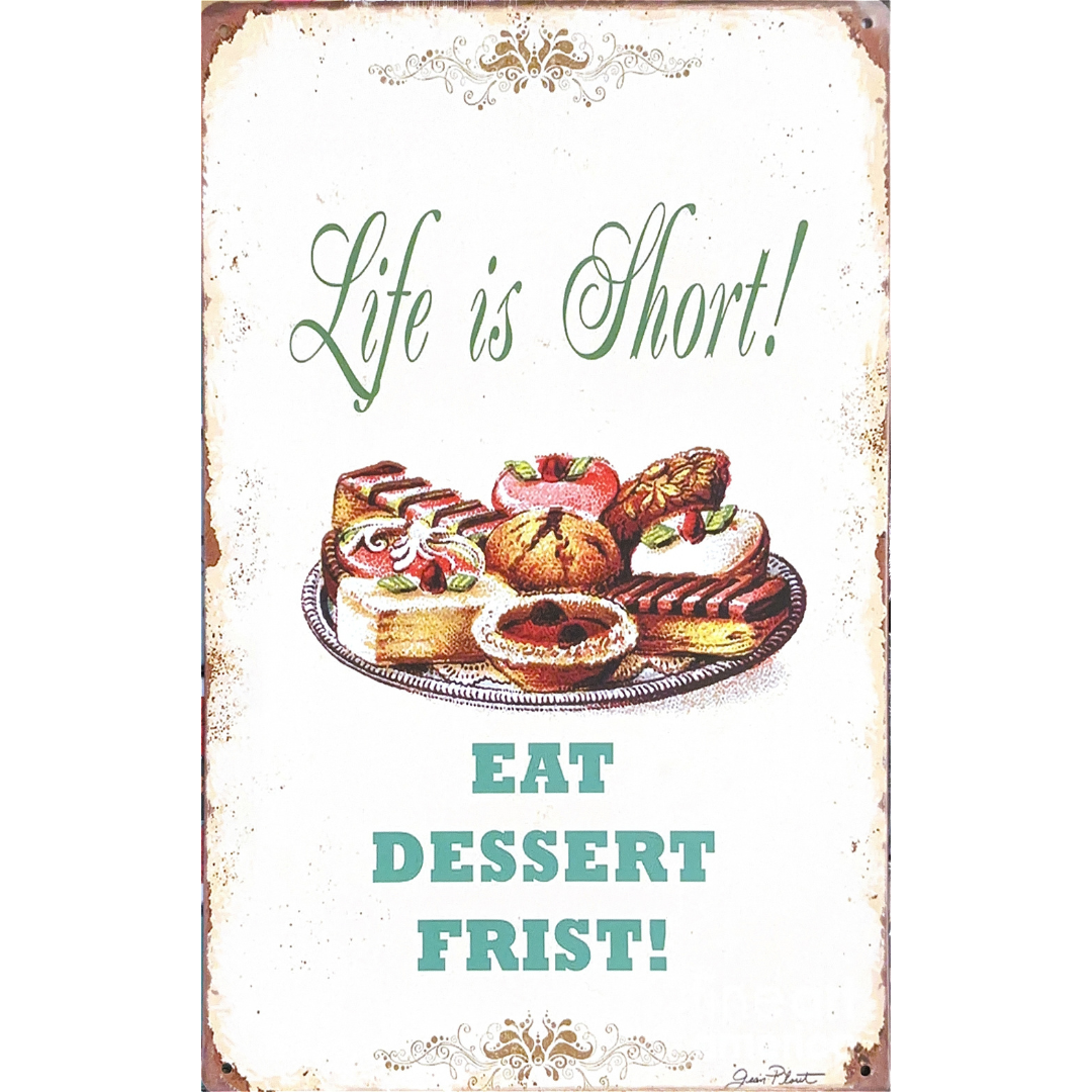 Dessert Tin Metal Poster (20cm x 30cm)