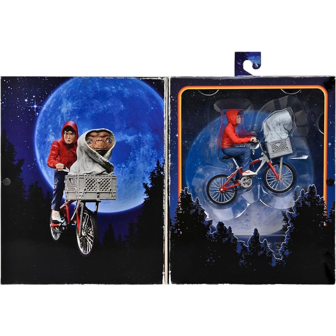 NECA - Elliott & E.T. on Bicycle (E.T. The Extra-Terrestrial) 40th Anniversary Action Figure