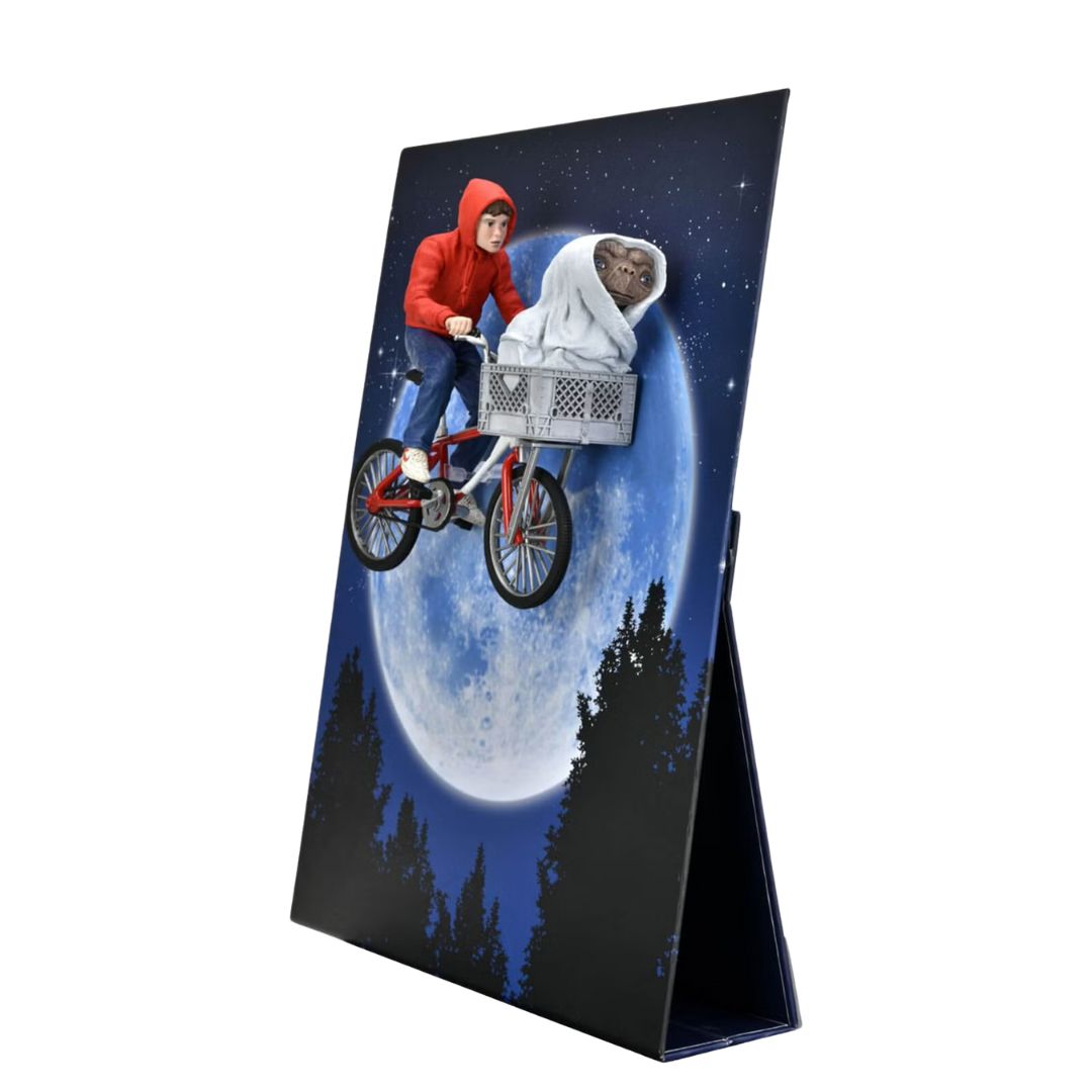 NECA - Elliott & E.T. on Bicycle (E.T. The Extra-Terrestrial) 40th Anniversary Action Figure