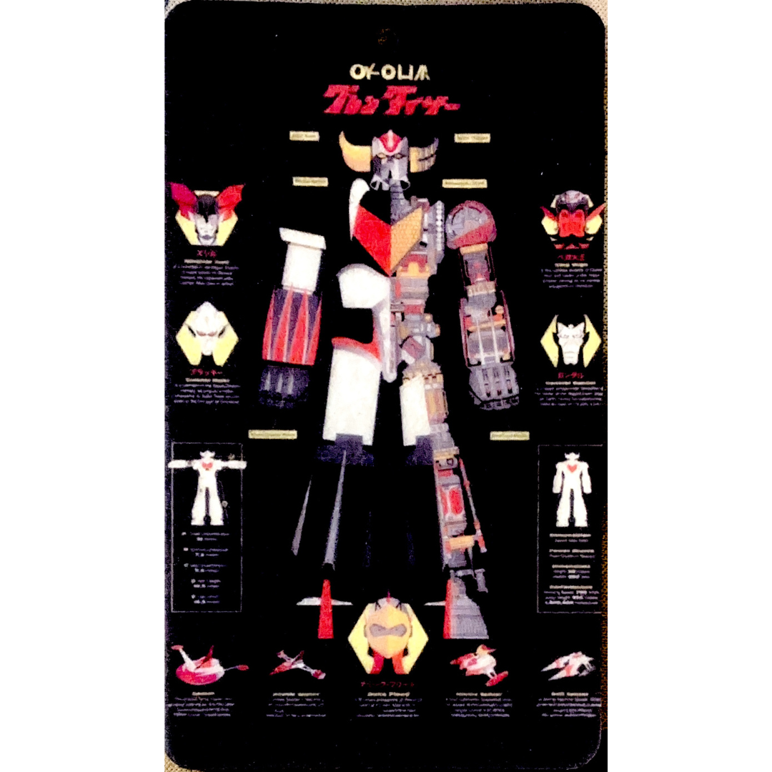 Grendizer Themed Car Air Freshener (Mecha Infographic 2)