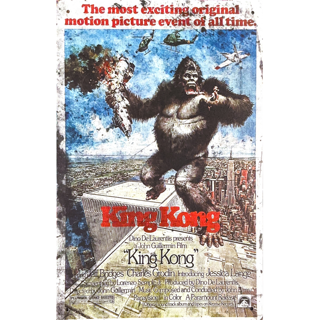 King Kong 1976 Tin Poster (20x30cm)