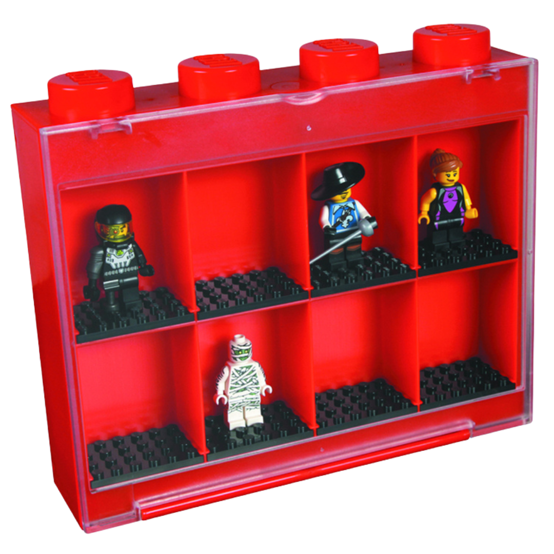 Red 8 Piece Set Lego Case
