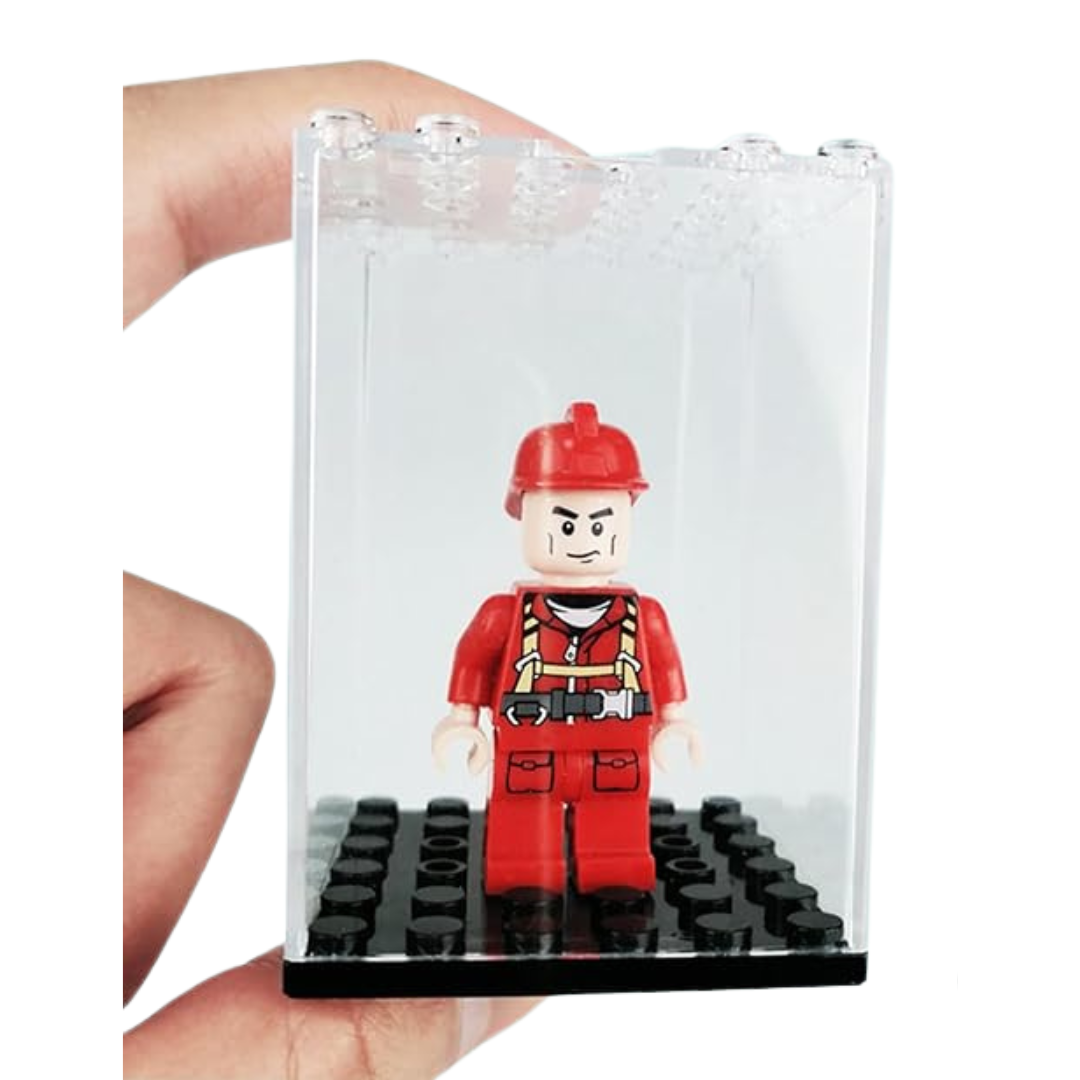 Singular Clear Lego Case