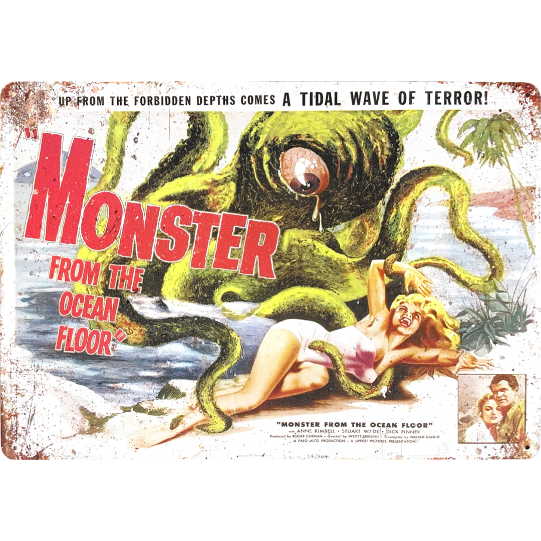 Monster from the Ocean Floor 1954 Film Tin Poster (40x30cm)