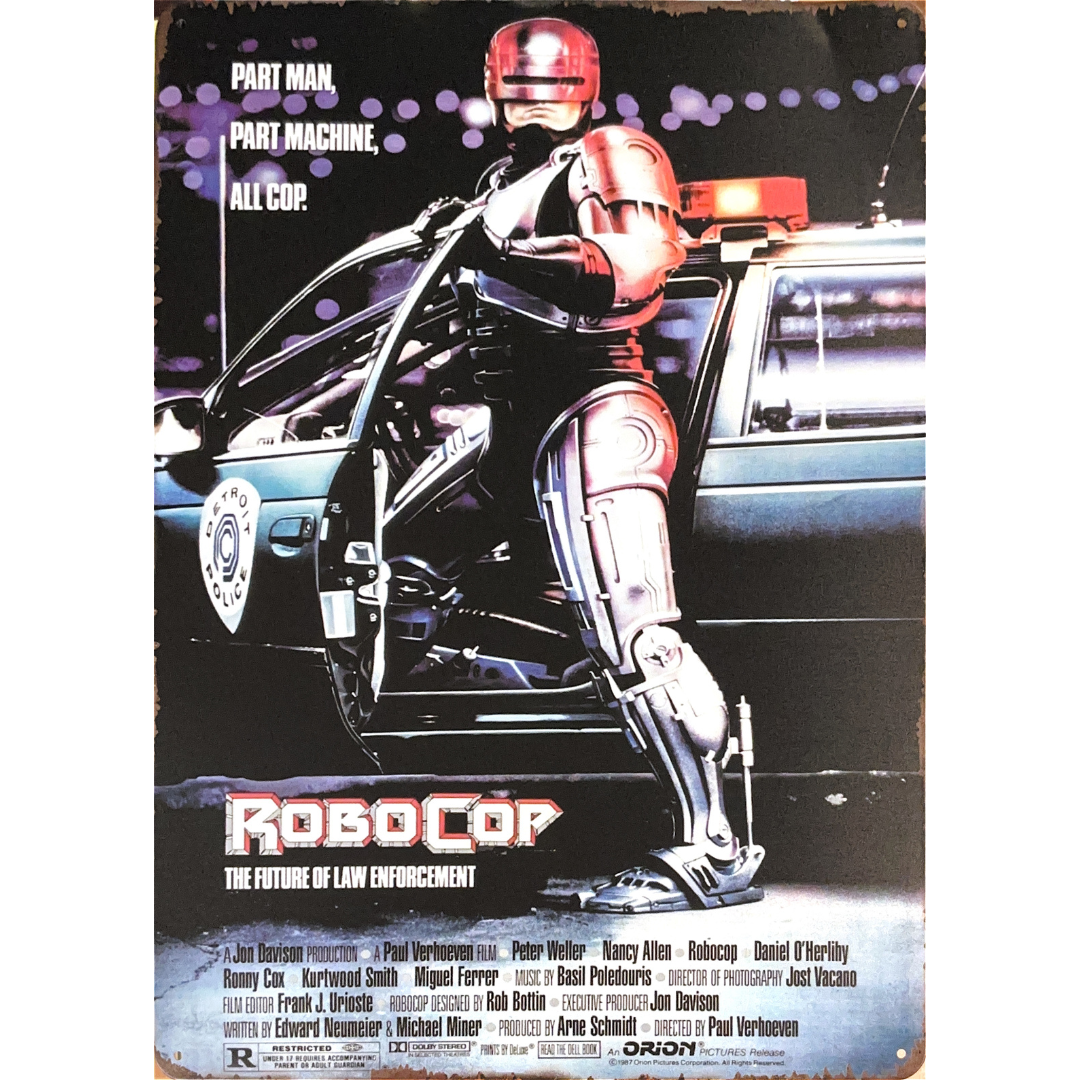 RoboCop 1987 Film Tin Poster (30x40cm)