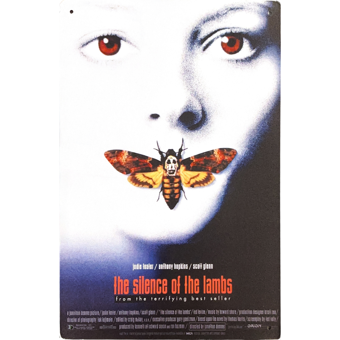 The Silence of the Lambs 1991 Film Tin Poster (20x30cm)