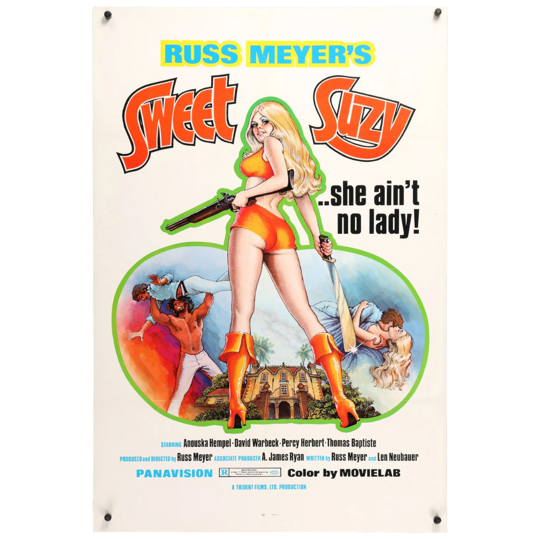 Russ Meyer's Sweet Suzy and Black Snake Tin Poster(20x30cm)