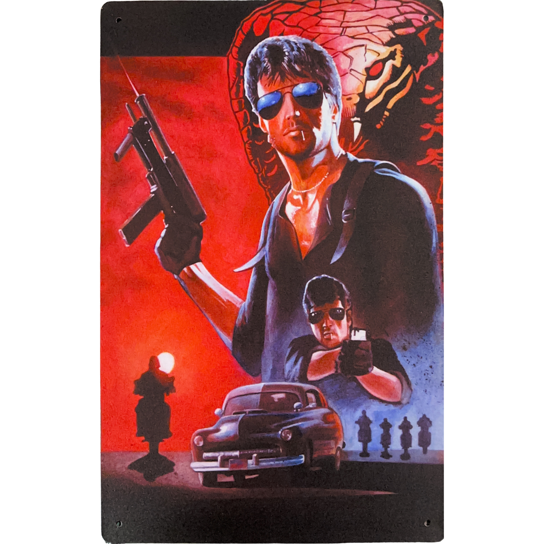 Cobra 1986 Film Tin Poster (20x30cm)