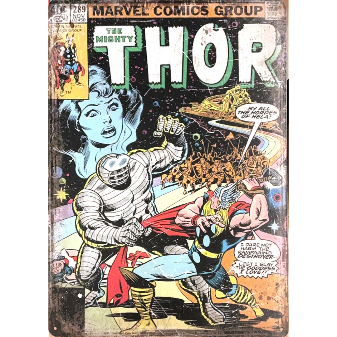 Thor Comic Tin Poster