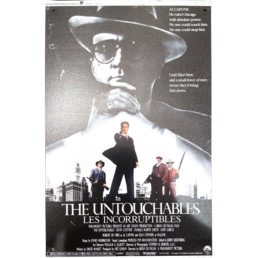 The Untouchables 1987 Dilm Tin Poster (20x30cm)