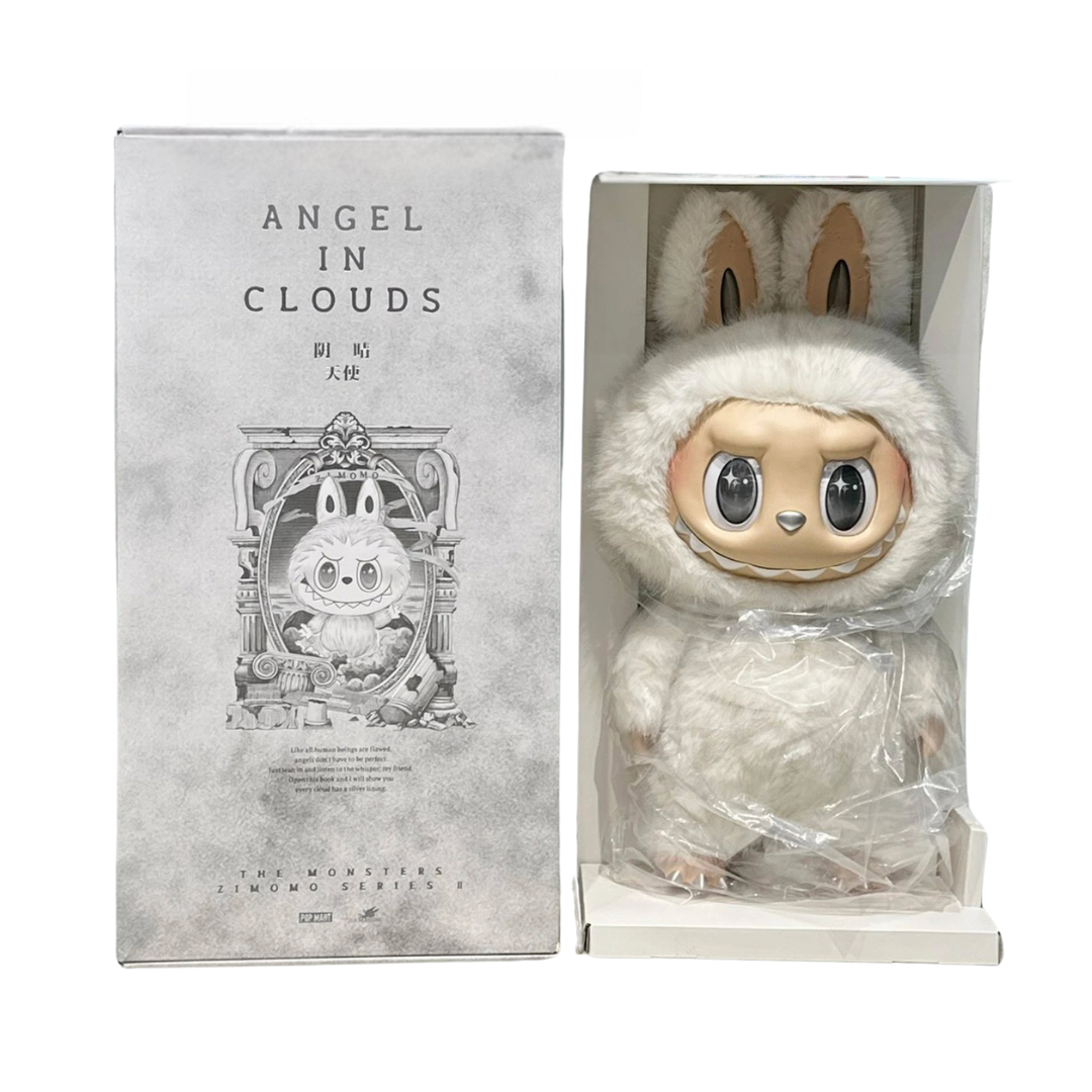 Pop Mart Original Zimomo Labubu The Monsters Angel in Clouds 58cm