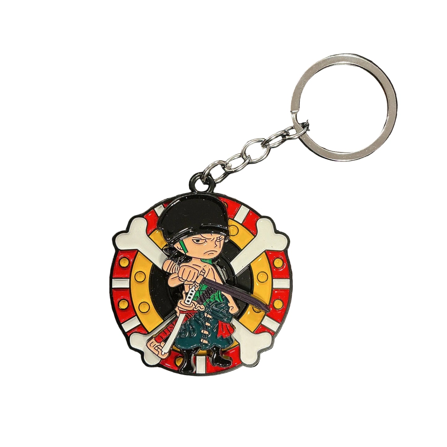 Pre Timeskip Zoro Rotating One Piece Metal Keychain