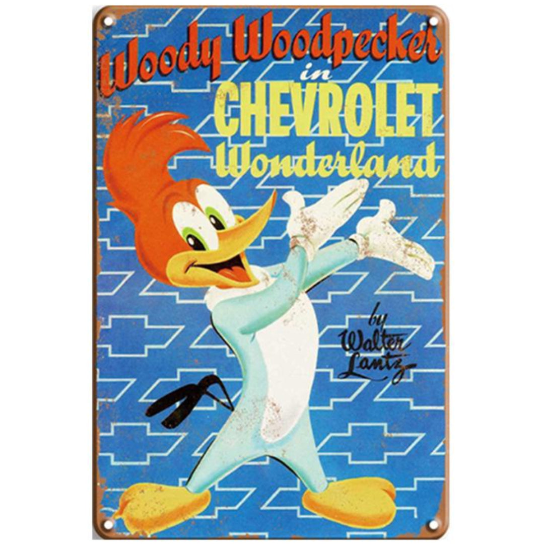 Woody Woodpecker Tin Poster (40cm x 30cm)