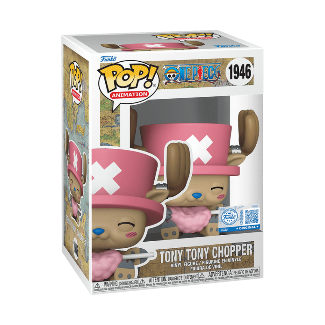 Funko Pop! vinyl figure packaging of Tony Tony Chopper from One Piece on a white background