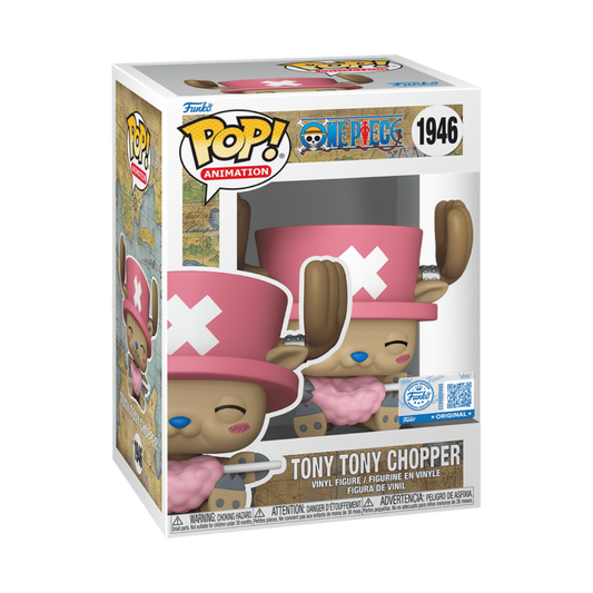 Funko Pop! vinyl figure packaging of Tony Tony Chopper from One Piece on a white background