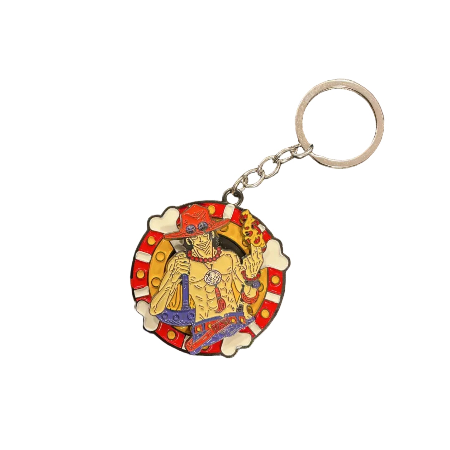 Portia’s D. Ace Rotating One Piece Metal Keychain