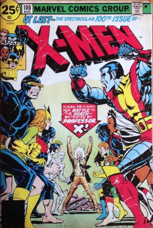 X-men Comic Tin Poster