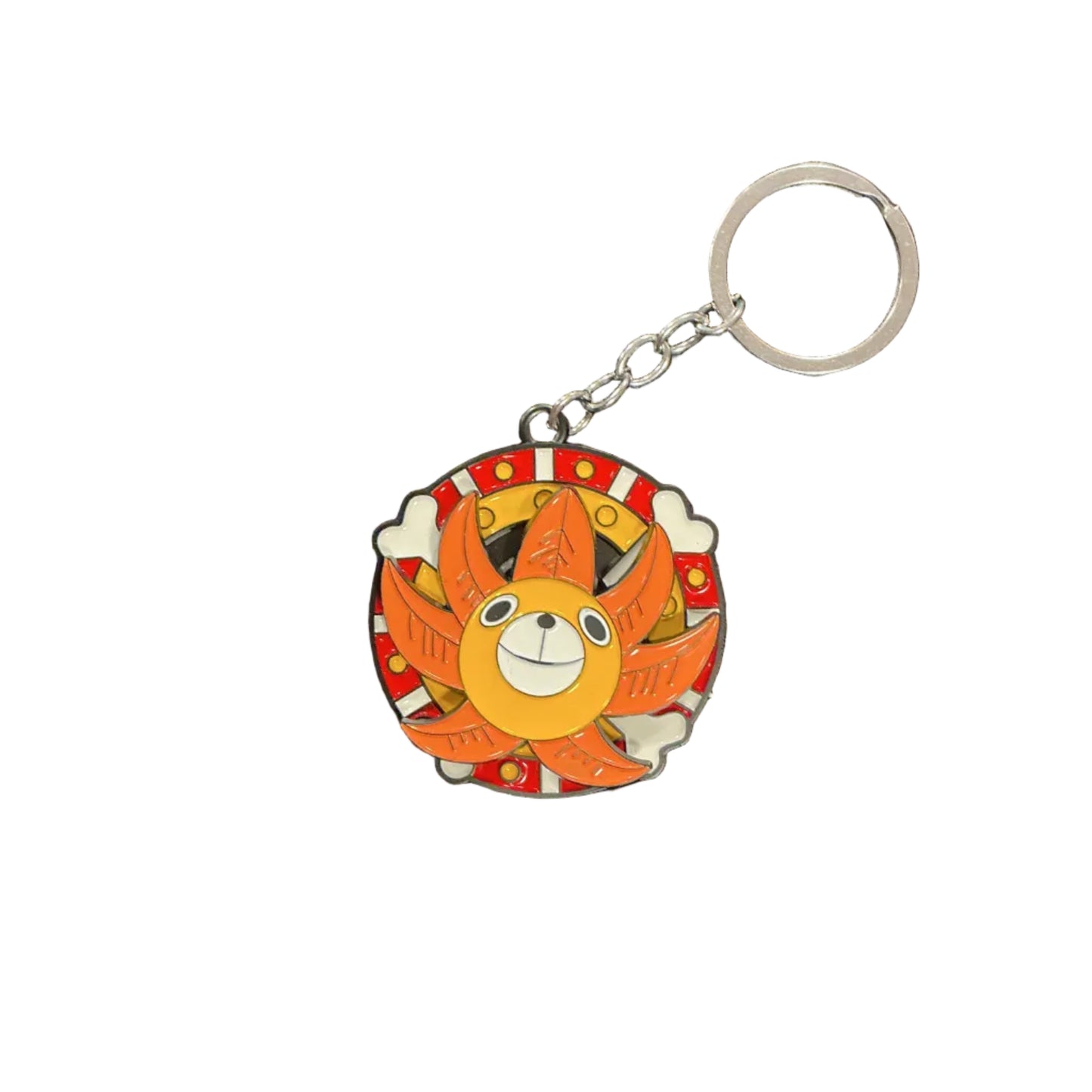Thousand Sunny Rotating One Piece Metal Keychain
