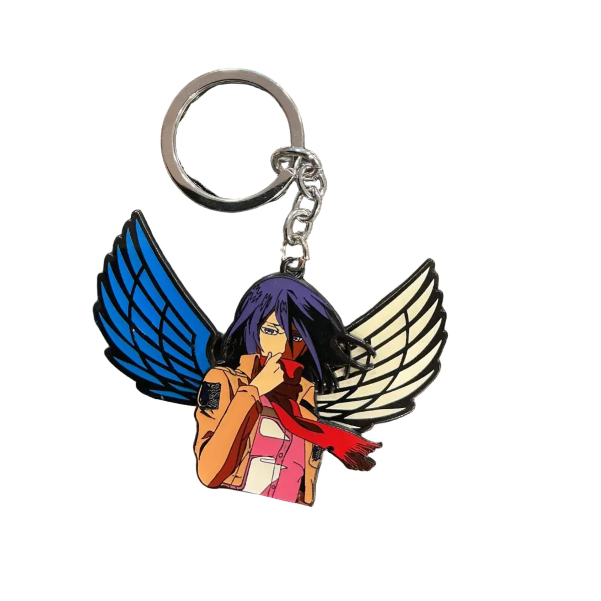 Attack on Titan Mikasa with Wings Keychain (Metal)