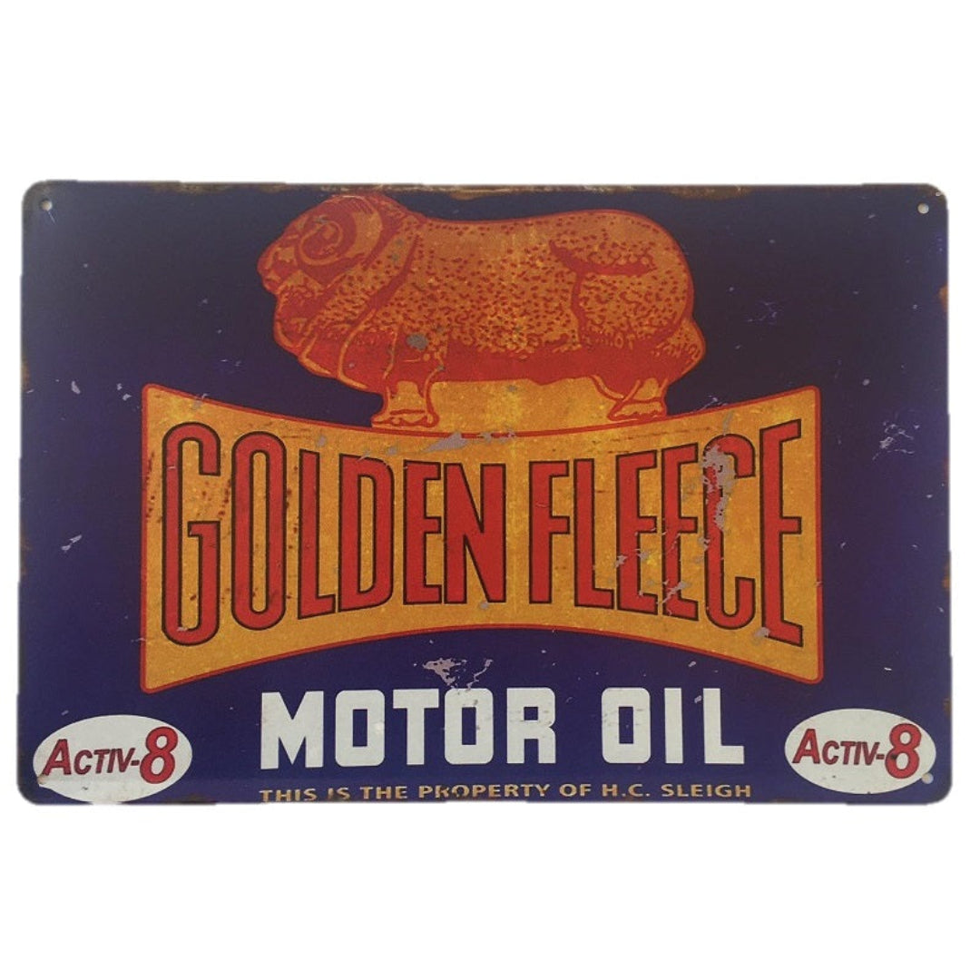 Golden Fleece Motor Oil Tin Poster (30x40cm)